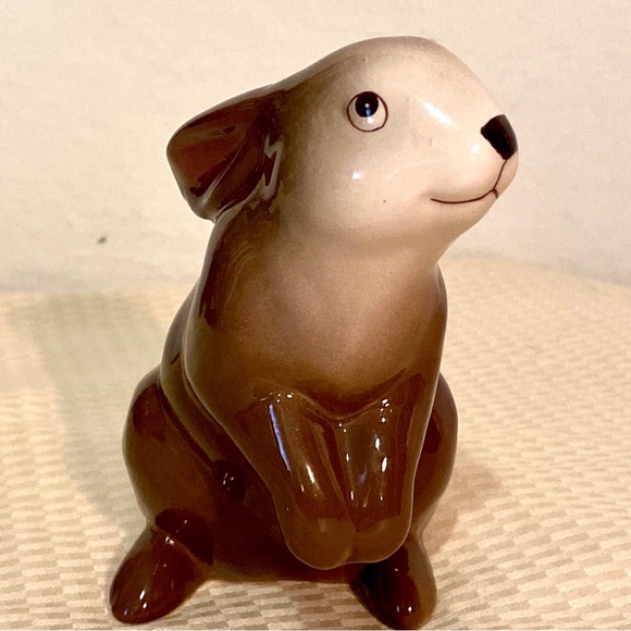 Vintage Other - Vintage Ceramic  Rabbit Bunny Figurine adorable thumper
